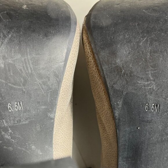 Jeffrey Campbell Havana Last Lita Greige Leather Upper Ankle Booties Size 6.5 M - Picture 11 of 16